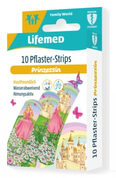 10 x Kinderpflaster Prinzessin